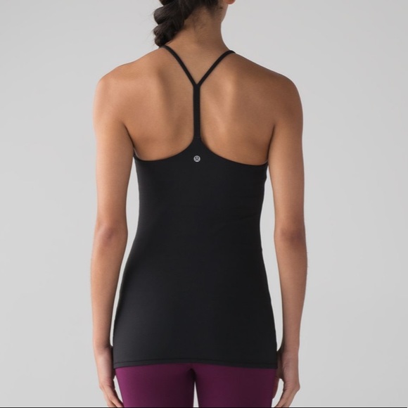 Lululemon Sun Setter Nulu Workout Tank Top Black Size 6 - Picture 2 of 8